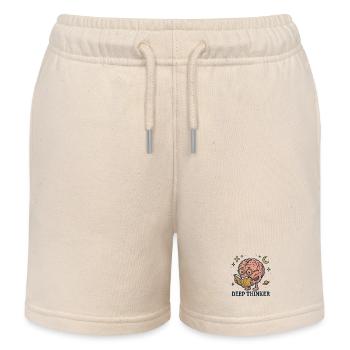 Deep Thinkers in the Star Empire - Kids Organic Sweat Shorts by Stanley/Stella - soft Ecru - Front
