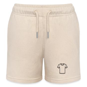 T-shirt - Kids Organic Sweat Shorts by Stanley/Stella - soft Ecru - Front