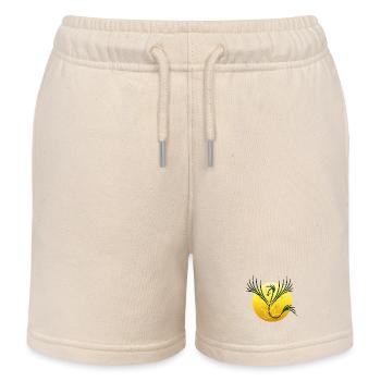 Solar Phoenix - The Rebirth of Light - Kids Organic Sweat Shorts by Stanley/Stella - soft Ecru - Front
