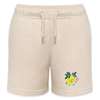 Kids Tennis Lemon - Kids Organic Sweat Shorts by Stanley/Stella - soft Ecru - Front