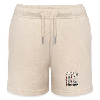 Flirt-Code – Lustiges Dating Design - Kinder Organic Joggingshorts Mini Bolter von Stanley/Stella - Natur - Vorne