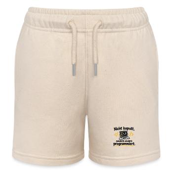 Nicht kaputt, anders programmiert - Kinder Organic Joggingshorts Mini Bolter von Stanley/Stella - Natur - Vorne