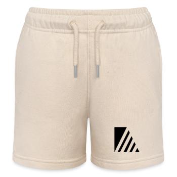 Stilvolle Striche - Kinder Organic Joggingshorts Mini Bolter von Stanley/Stella - Natur - Vorne