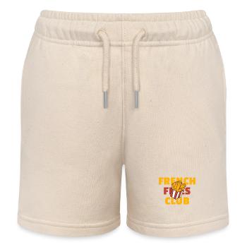 Club de frites - Design amusant de frites - Short de jogging enfant bio Stanley/Stella - écru doux - Devant