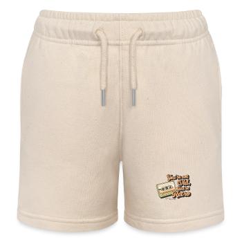 You're Not Old You're Retro Classic Cassette Tape - Kinder Organic Joggingshorts Mini Bolter von Stanley/Stella - Natur - Vorne