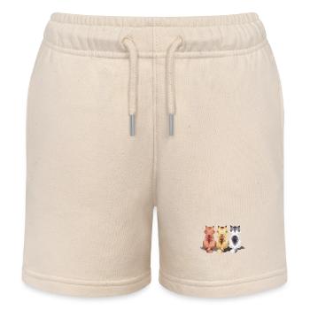 Lustiger Katzenliebhaber Katzenrücken für - Kinder Organic Joggingshorts Mini Bolter von Stanley/Stella - Natur - Vorne