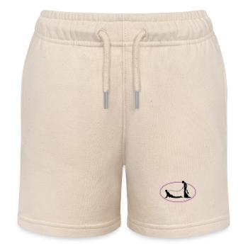 Laisse de mariage jeunes mariés - Short de jogging enfant bio Stanley/Stella - écru doux - Devant