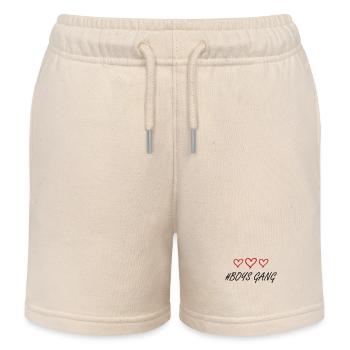 Boys Gang Herz Liebe - Kinder Organic Joggingshorts Mini Bolter von Stanley/Stella - Natur - Vorne