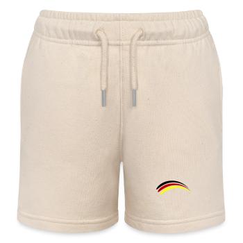 Deutschland Fahne - Kinder Organic Joggingshorts Mini Bolter von Stanley/Stella - Natur - Vorne