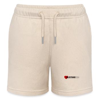 Golden Sands 2024 Heart Holiday - Kids Organic Sweat Shorts by Stanley/Stella - soft Ecru - Front