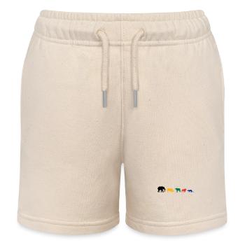 Big Five Afrika Safari - Kinder Organic Joggingshorts Mini Bolter von Stanley/Stella - Natur - Vorne