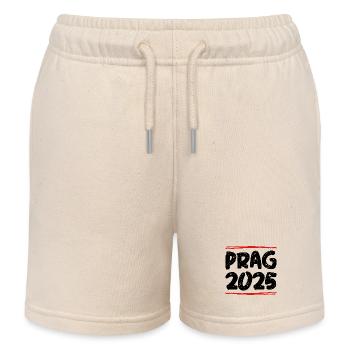 Prag 2025 Spruch - Kinder Organic Joggingshorts Mini Bolter von Stanley/Stella - Natur - Vorne