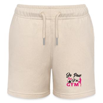 Gymnastik-Geschenk Ich kann nicht ins Fitnessstudio - Kinder Organic Joggingshorts Mini Bolter von Stanley/Stella - Natur - Vorne
