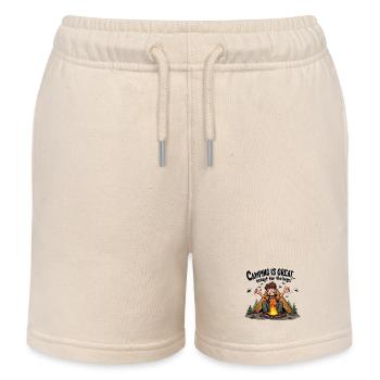 Camping ist großartig bis auf die nervigen Mücken! - Kinder Organic Joggingshorts Mini Bolter von Stanley/Stella - Natur - Vorne