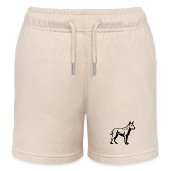 Bull Terrier Chien - Short de jogging enfant bio Stanley/Stella - écru doux - Devant