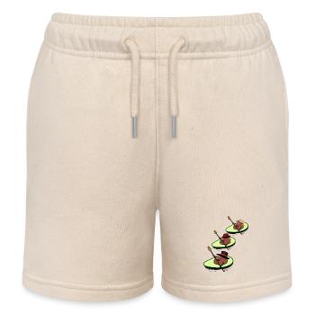 Kanu Avocado Rennen Paddel Boot Kinder Kind - Kinder Organic Joggingshorts Mini Bolter von Stanley/Stella - Natur - Vorne