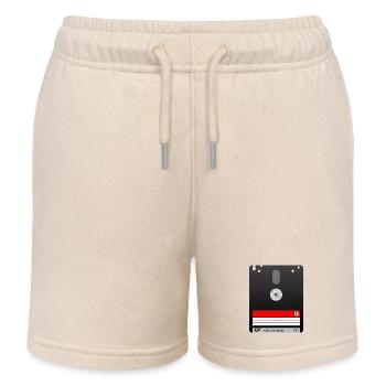 Disquette 3" Amstrad – Symbole Rétro Tech 01 - Short de jogging enfant bio Stanley/Stella - écru doux - Devant