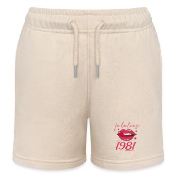 Fabulous since 1981 - Kinder Organic Joggingshorts Mini Bolter von Stanley/Stella - Natur - Vorne