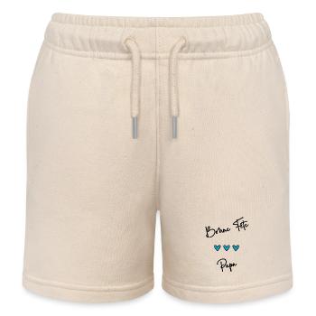 BONNE FÊTE PAPA. PAPA. FÊTE DES PÈRES. BONNE FÊTE - Short de jogging enfant bio Stanley/Stella - écru doux - Devant