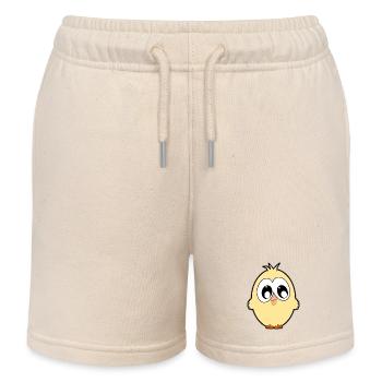 Poussin - Short de jogging enfant bio Stanley/Stella - écru doux - Devant