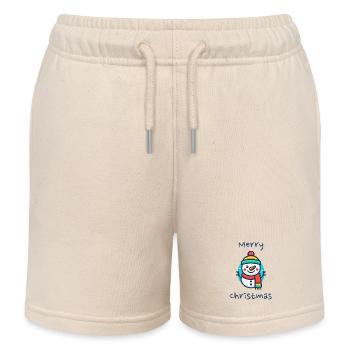 Schneemann - Kinder Organic Joggingshorts Mini Bolter von Stanley/Stella - Natur - Vorne