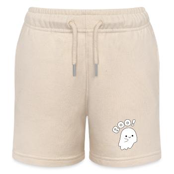 Halloween Geist - Kinder Organic Joggingshorts Mini Bolter von Stanley/Stella - Natur - Vorne