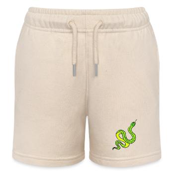 Schlange - Kinder Organic Joggingshorts Mini Bolter von Stanley/Stella - Natur - Vorne