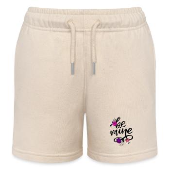 Belle femme peinture art visage femme colorée - Short de jogging enfant bio Stanley/Stella - écru doux - Devant