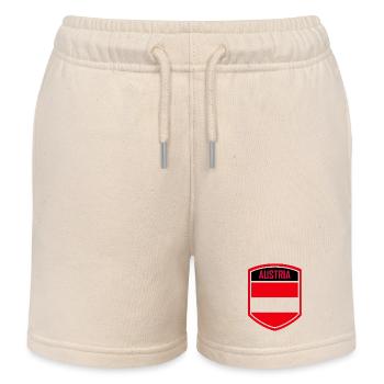 Österreich Europa Alpen Wahrzeichen Wien - Kinder Organic Joggingshorts Mini Bolter von Stanley/Stella - Natur - Vorne