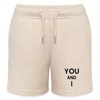 you and I - Kinder Organic Joggingshorts Mini Bolter von Stanley/Stella - Natur - Vorne