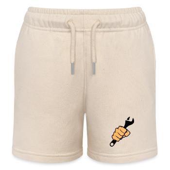Clé à poing - Short de jogging enfant bio Stanley/Stella - écru doux - Devant