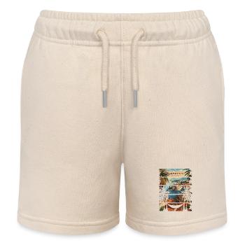 Kroatien Kroatien Reisen Sommer Kroatien Dubrovnik - Kinder Organic Joggingshorts Mini Bolter von Stanley/Stella - Natur - Vorne