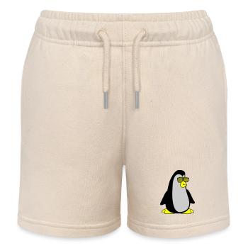 cool Pinguin 002 - Kinder Organic Joggingshorts Mini Bolter von Stanley/Stella - Natur - Vorne