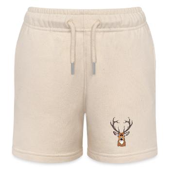 Hirsch - Kinder Organic Joggingshorts Mini Bolter von Stanley/Stella - Natur - Vorne