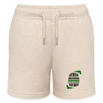 Niemand ist Perfekt doch als Handwerker - Kinder Organic Joggingshorts Mini Bolter von Stanley/Stella - Natur - Vorne