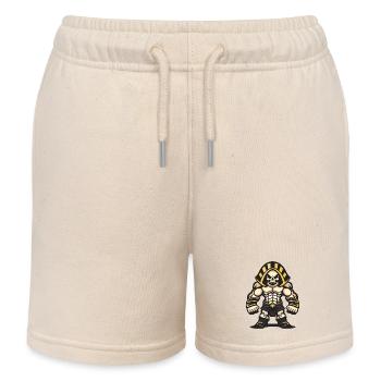 Skull Pharaoh - Kids Organic Sweat Shorts by Stanley/Stella - soft Ecru - Front