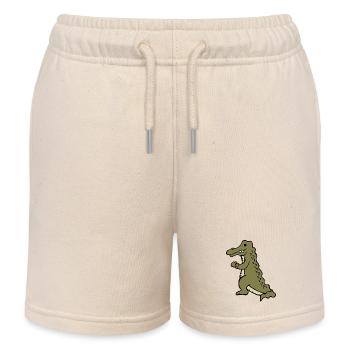 Lustiger & Niedlicher Later Alligator (Kein Text) - Kinder Organic Joggingshorts Mini Bolter von Stanley/Stella - Natur - Vorne