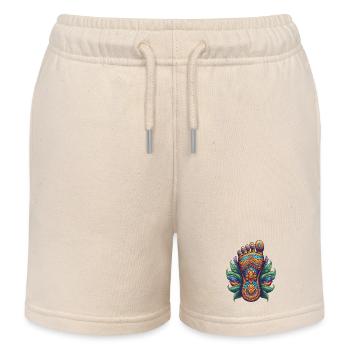 Vishnus Fußabdruck - Kinder Organic Joggingshorts Mini Bolter von Stanley/Stella - Natur - Vorne