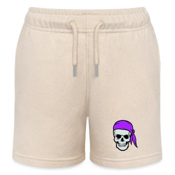 skull pirat - Kinder Organic Joggingshorts Mini Bolter von Stanley/Stella - Natur - Vorne