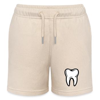 Symbole de la dent - Short de jogging enfant bio Stanley/Stella - écru doux - Devant