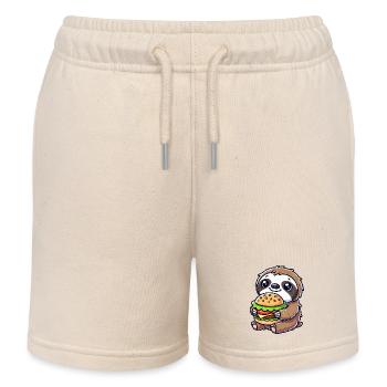 Burger paresseux - Short de jogging enfant bio Stanley/Stella - écru doux - Devant