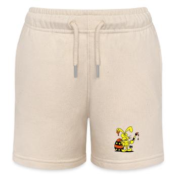 Lapin de Pâques - Short de jogging enfant bio Stanley/Stella - écru doux - Devant