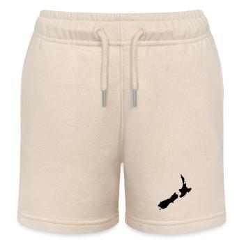 Neuseeland Karte - Kinder Organic Joggingshorts Mini Bolter von Stanley/Stella - Natur - Vorne