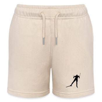 langläufer ski langlauf wintersport - Kinder Organic Joggingshorts Mini Bolter von Stanley/Stella - Natur - Vorne