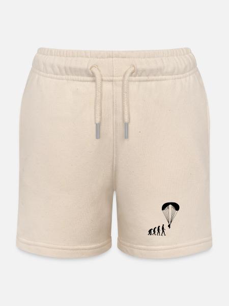 Gleitschirmfliegen / Gleitschirm / Paragliding / - Kinder Organic Joggingshorts Mini Bolter von Stanley/Stella - Natur