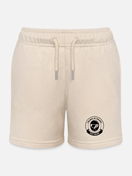 Karting / Kart / Go-Kart / Sport / Driver - Kids Organic Sweat Shorts by Stanley/Stella - soft Ecru