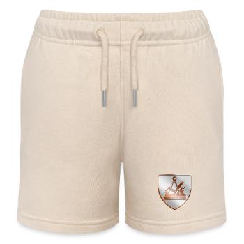 Armoiries de menuisier et menuisier bouclier en 3D - Short de jogging enfant bio Stanley/Stella - écru doux - Devant