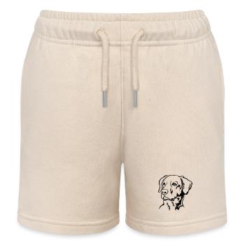 Labrador Kopf - Kinder Organic Joggingshorts Mini Bolter von Stanley/Stella - Natur - Vorne