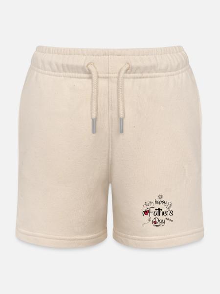 Dzień Ojca - Stanley/Stella børne sweatshorts økologisk - blød ecru