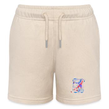 Handball Spieler - Retro Handballer - Ballsport - Kinder Organic Joggingshorts Mini Bolter von Stanley/Stella - Natur - Vorne